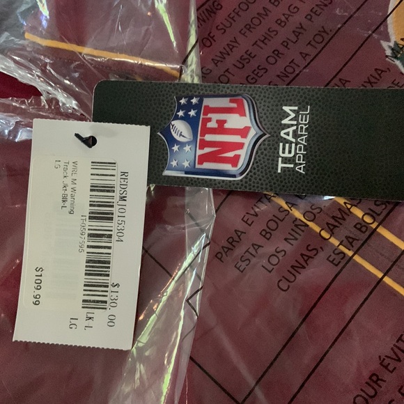 NWT Washington Redskins Womens Track jacket - Picture 3 of 4